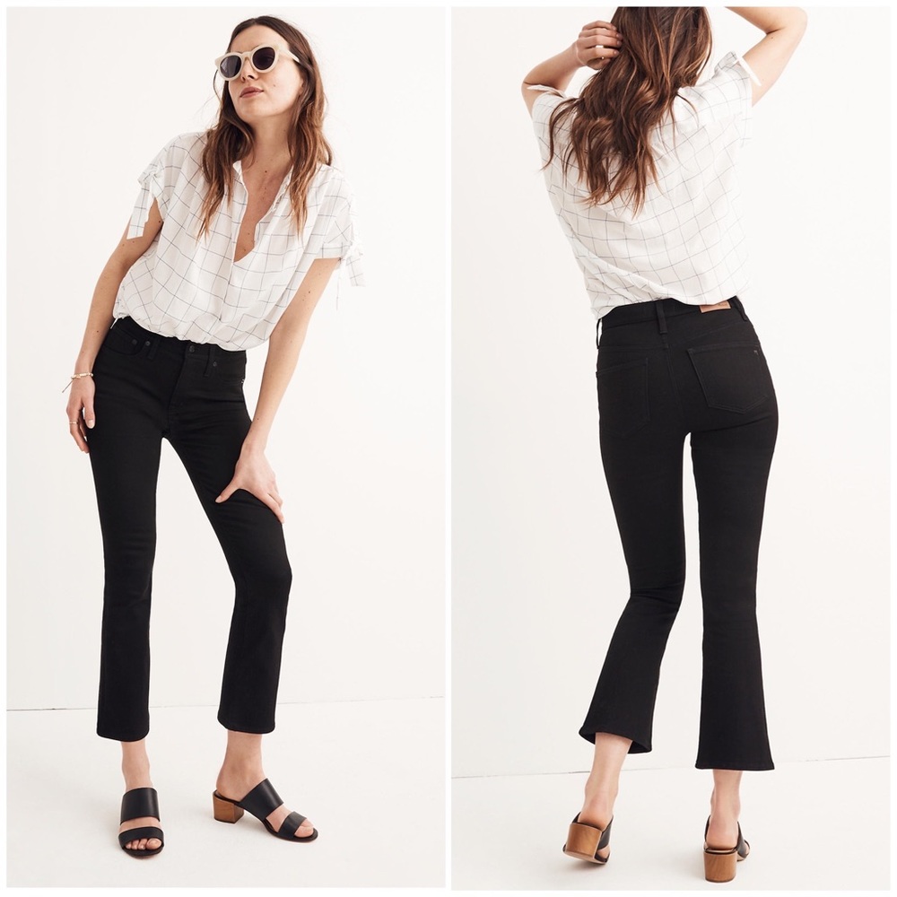 [MADEWELL] Cali Demi Boot Cut Jeans in Black Frost